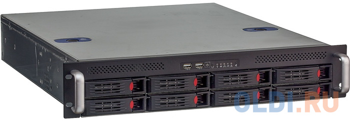 Серверный корпус 2U Exegate Pro 2U550-HS08 Без БП серебристый фото