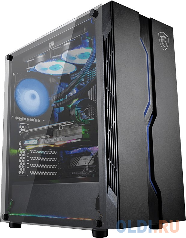 Корпус ATX MSI MAG VAMPIRIC 010M Без БП чёрный фото