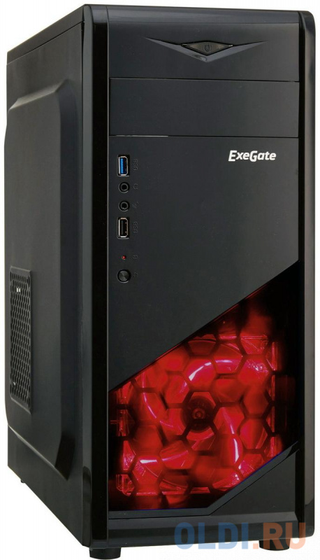 

Корпус ATX Exegate EVO-8207-NPX500 500 Вт чёрный, Черный