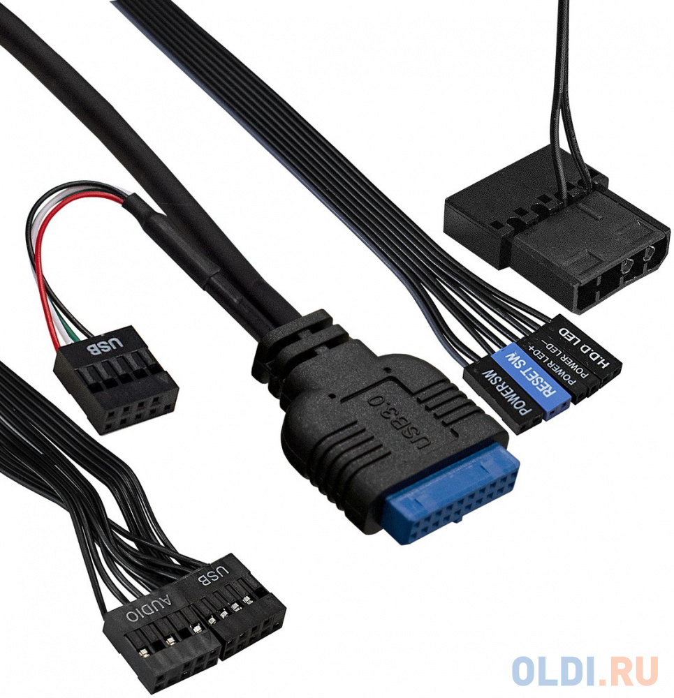 Корпус microATX Exegate mEVO-9302-RGB-500W-12 500 Вт чёрный фото