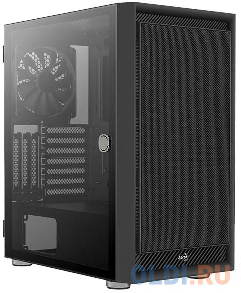 

Корпус ATX Aerocool Graphite-G-BK-v1 Без БП чёрный, Черный