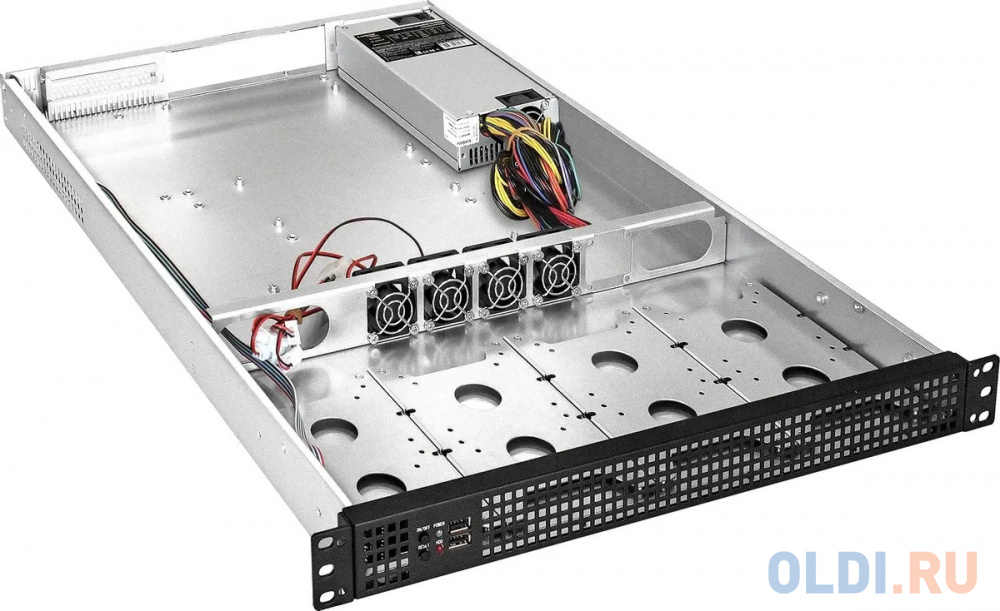 Exegate EX265513RUS Серверный корпус Exegate Pro 1U650-04 <RM 19",  высота 1U, глубина 650, БП 350DS, USB> фото