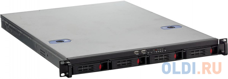 

Серверный корпус 1U Exegate Pro 1U660-HS04 350 Вт чёрный серебристый, Черно-серебристый