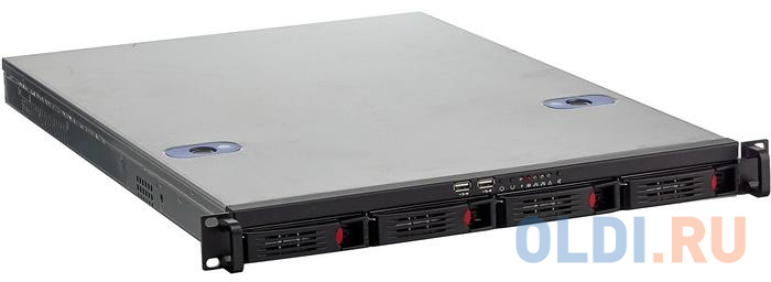 Серверный корпус 1U Exegate Pro 1U660-HS04 700 Вт серебристый чёрный