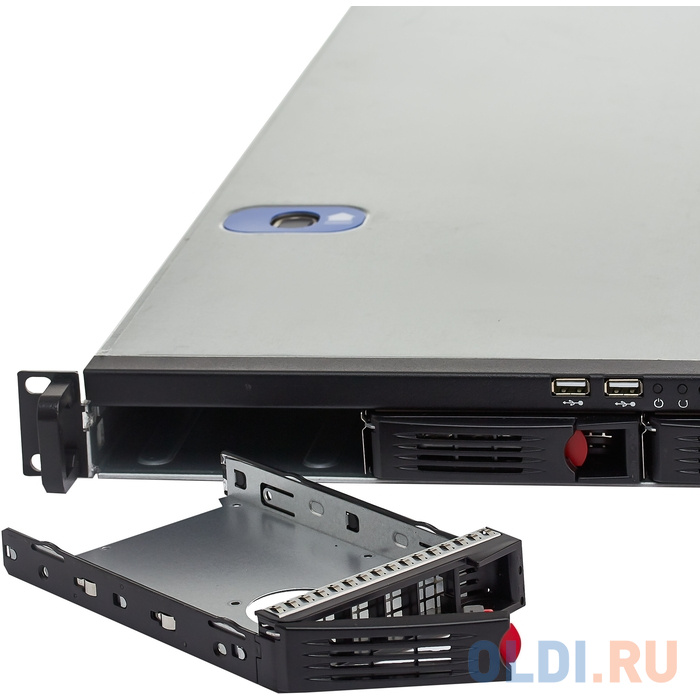 Серверный корпус 1U Exegate Pro 1U660-HS04 800 Вт чёрный серебристый фото