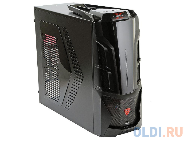 

Корпус ATX Aerocool CyborgX Без БП черный 52870