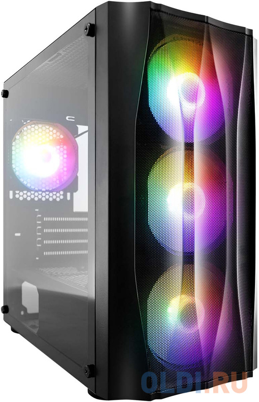 Корпус microATX 1stPlayer FIREBASE X3-M Без БП чёрный фото