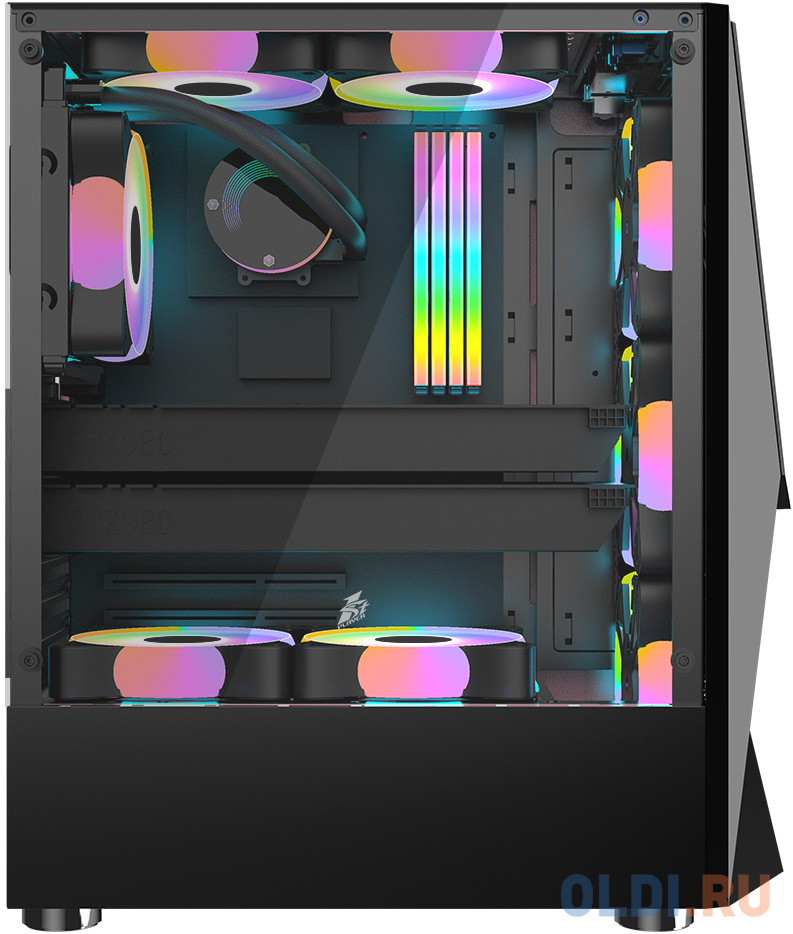 Корпус ATX 1stPlayer DK-3 Без БП чёрный фото