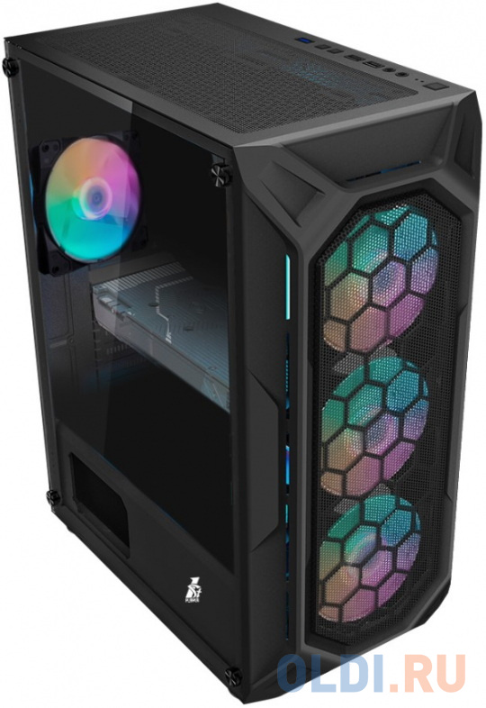 Корпус ATX 1stPlayer FIREBASE X6 Без БП чёрный фото