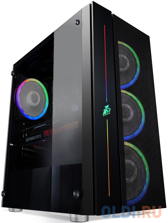

Корпус ATX 1stPlayer B7-4M2 Без БП чёрный, Черный