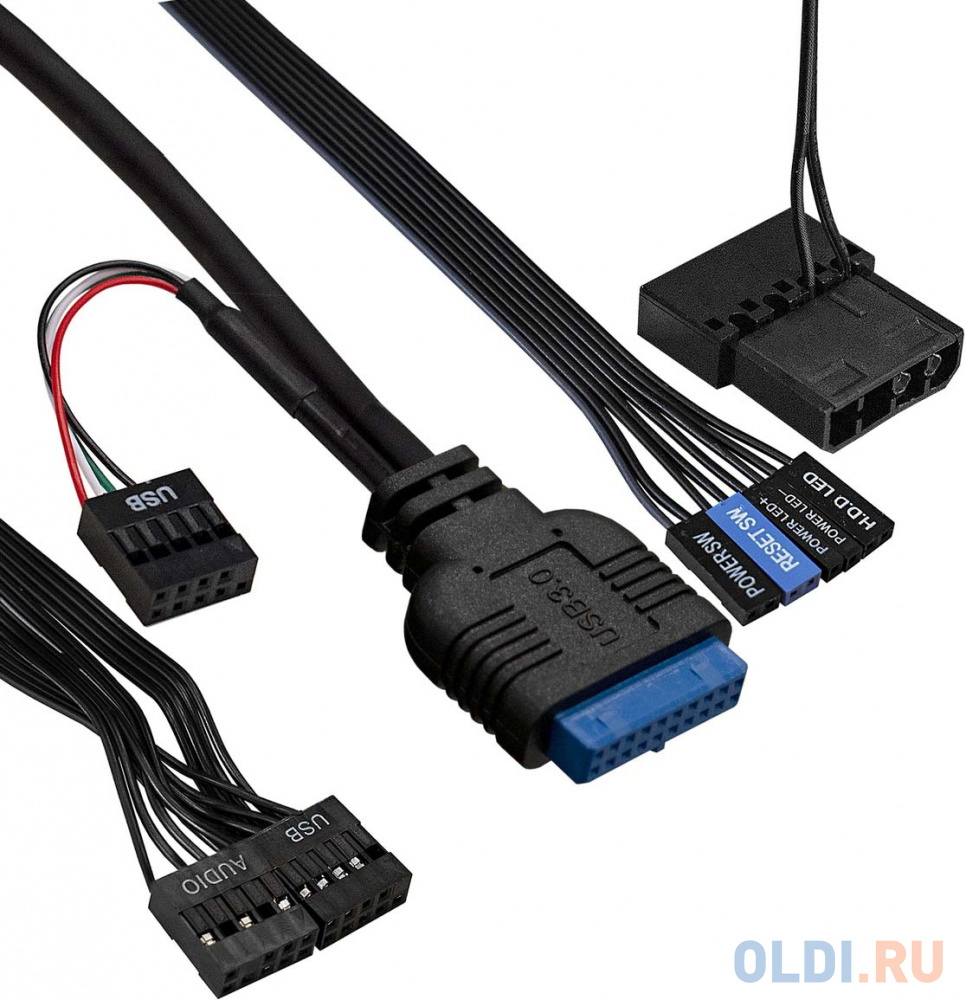 Корпус microATX Exegate mEVO-9302-RGB Без БП чёрный фото