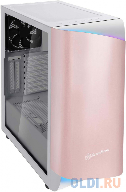 Корпус ATX SilverStone SST-SEA1GW-G Без БП белый розовое золото Корпус ATX SilverStone SST-SEA1GW-G Без БП белый розовое золото фото