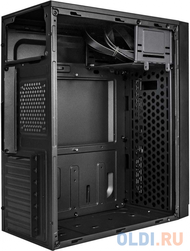 Exegate EX290191RUS Корпус Miditower ExeGate AA-442U3-AA400 (ATX, AA400 8 см, 3*USB3.0, аудио, черный) фото