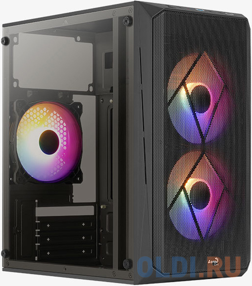 Корпус microATX Aerocool Cs-107-A-BK-v2 Без БП чёрный фото