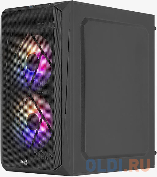 Корпус microATX Aerocool Cs-107-A-BK-v2 Без БП чёрный фото