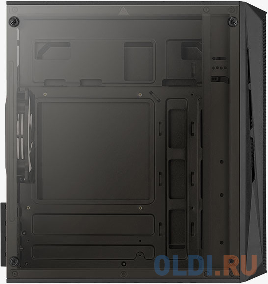 Корпус microATX Aerocool Cs-107-A-BK-v2 Без БП чёрный фото