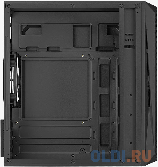 Корпус microATX Aerocool Cs-107-A-BK-v2 Без БП чёрный фото