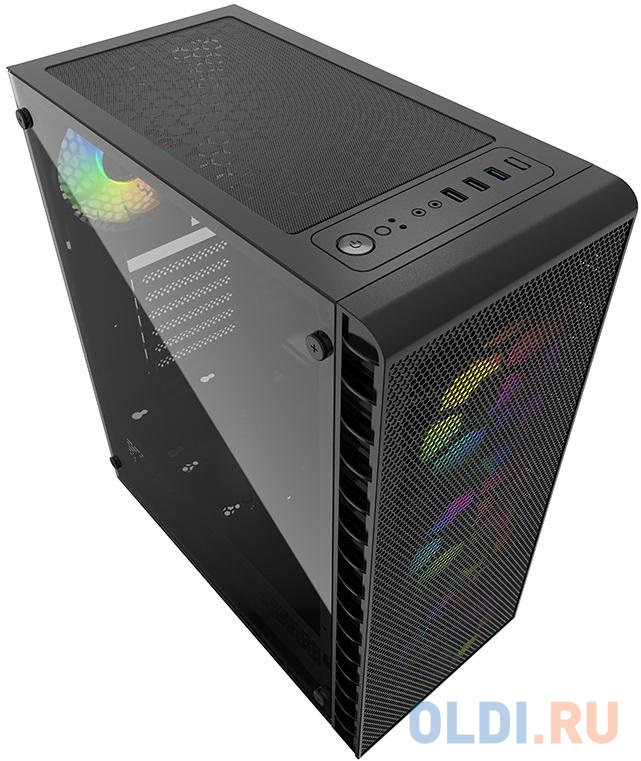 Корпус ATX Powercase Mistral Z4С Без БП чёрный фото