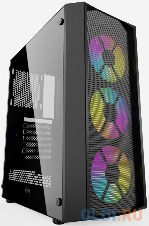 Корпус ATX Powercase Rhombus X3 Mes Без БП чёрный корпус microatx powercase z3b mesh без бп чёрный