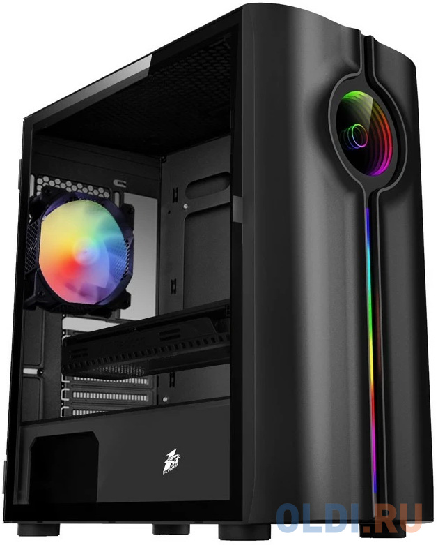 Корпус microATX 1stPlayer INFINITE SPACE IS3 Без БП чёрный фото