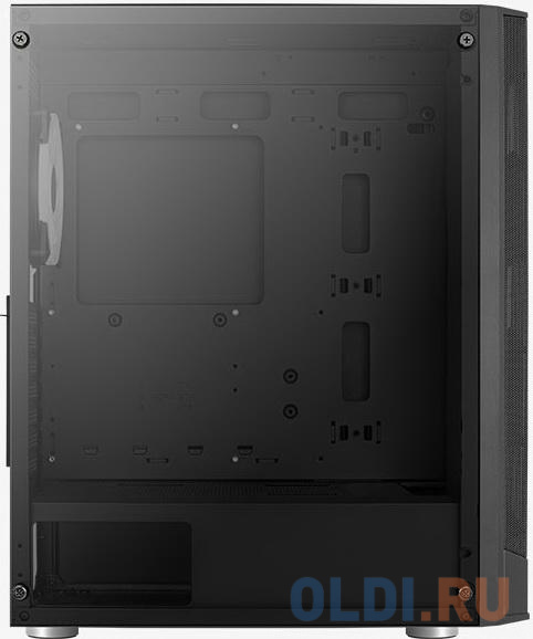 Корпус ATX Aerocool PRISM-G-BK-v2 Без БП чёрный фото