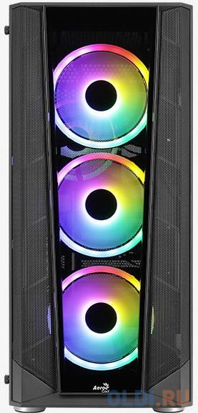 Корпус ATX Aerocool PRISM-G-BK-v2 Без БП чёрный фото