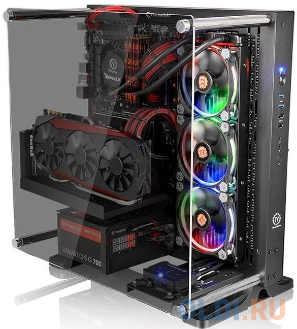 Корпус ATX Thermaltake Case Tt Core P3 TG Без БП чёрный Корпус ATX Thermaltake Case Tt Core P3 TG Без БП чёрный фото