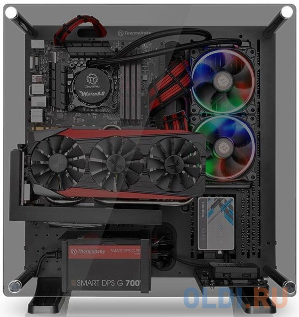 Корпус ATX Thermaltake Case Tt Core P3 TG Без БП чёрный Корпус ATX Thermaltake Case Tt Core P3 TG Без БП чёрный фото