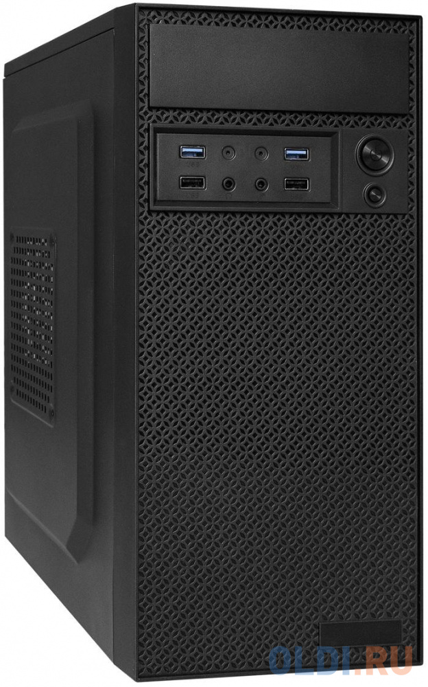 Корпус Minitower ExeGate BAA-109U2 (mATX, без БП, 2*USB+2*USB3.0, аудио, черный) корпус minitower exegate ma 401 xp450 matx бп xp450 с вент 12см 2 usb 1 usb3 0 аудио
