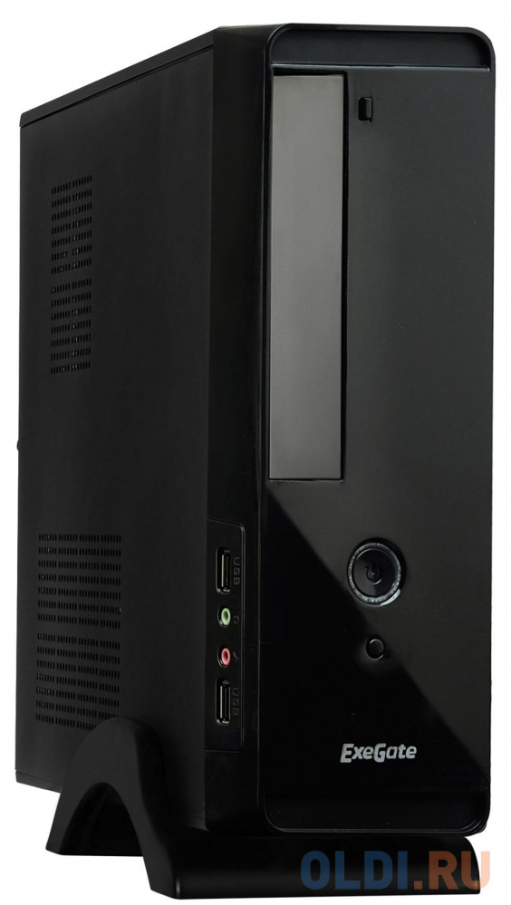 Корпус mini-ITX Exegate MI-209 400 Вт чёрный EX268700RUS серверный корпус mini itx advantech ipc 6025bp 27ze 270 вт серебристый чёрный