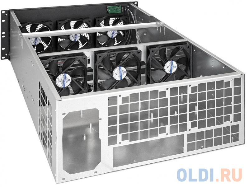 Корпус 4U Exegate Pro 8-650 Без БП чёрный серый фото