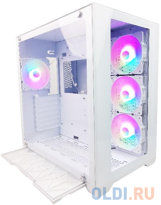 Корпус ATX Powercase Tempered Glass Без БП белый фото