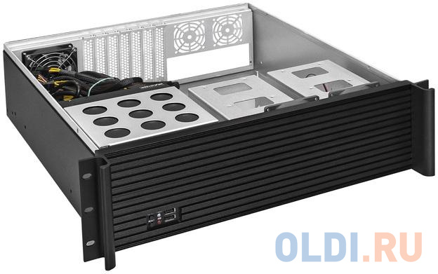 Серверный корпус ExeGate Pro 3U450-08 <RM 19", высота 3U, глубина 450, БП 1000RADS, USB> фото