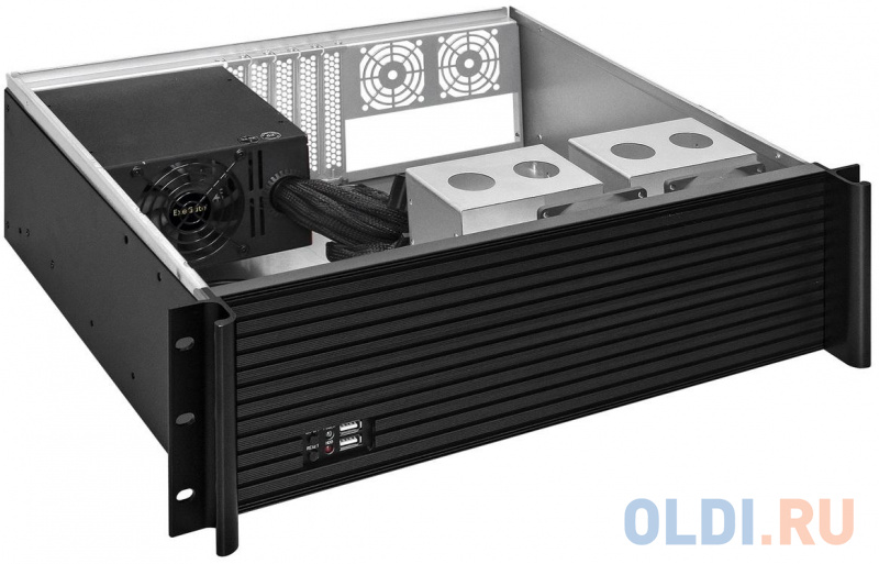 Серверный корпус ExeGate Pro 3U390-11 <RM 19", высота 3U, глубина 390, БП 500RADS, USB> фото