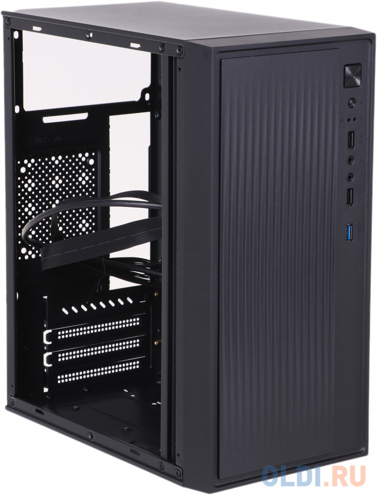 Корпус Accord ACC-261B черный без БП mATX 1x80mm 1x92mm 2x120mm 2xUSB2.0 1xUSB3.0 audio фото