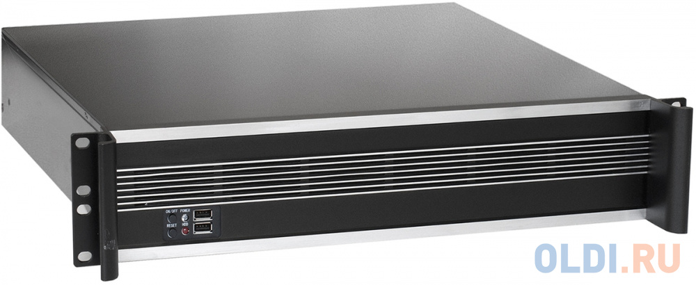 Серверный корпус ExeGate Pro 2U450-09 &lt;RM 19", высота 2U, глубина 450, БП 1200ADS, 2*USB&gt; - EX293331RUS