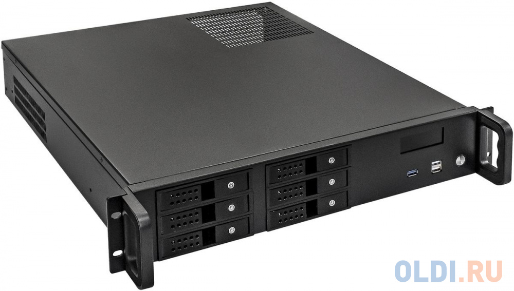 Серверный корпус ExeGate Pro 2U480-HS06 <RM 19", высота 2U, глубина 480, БП 900ADS, 6xHotSwap, USB>