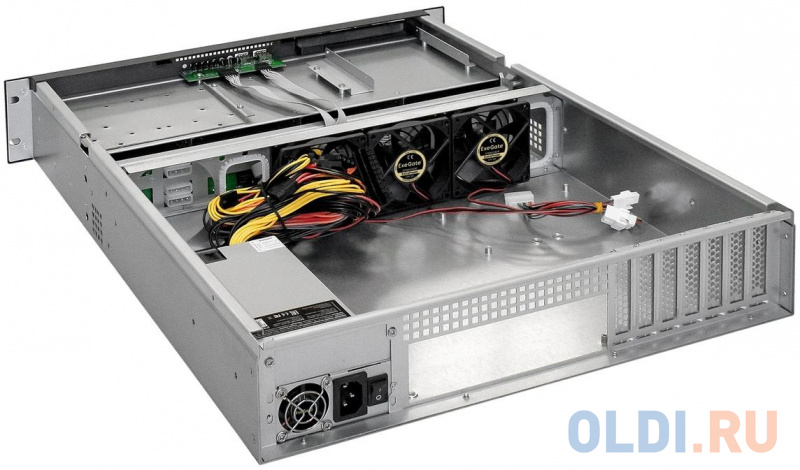 Серверный корпус ExeGate Pro 2U550-HS08 <RM 19", высота 2U, глубина 550, БП 1U-1000ADS, 8xHotSwap, USB> фото