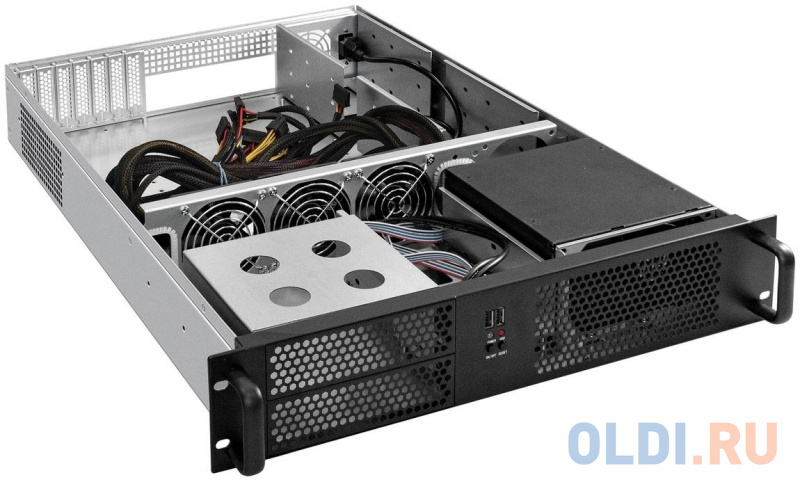 Серверный корпус ExeGate Pro 2U650-08 <RM 19", высота 2U, глубина 650, БП 1000ADS, 2*USB> фото