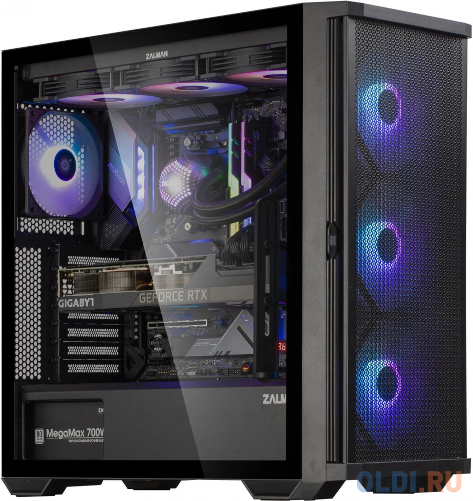 Корпус ATX Zalman Z10 PLUS Без БП чёрный фото