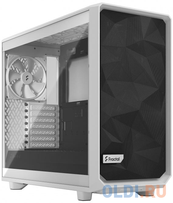 

Корпус Fractal Design Meshify 2 LiteTG Clear Tint белый без БП ATX 5x120mm 4x140mm 2xUSB3.0 audio bott PSU