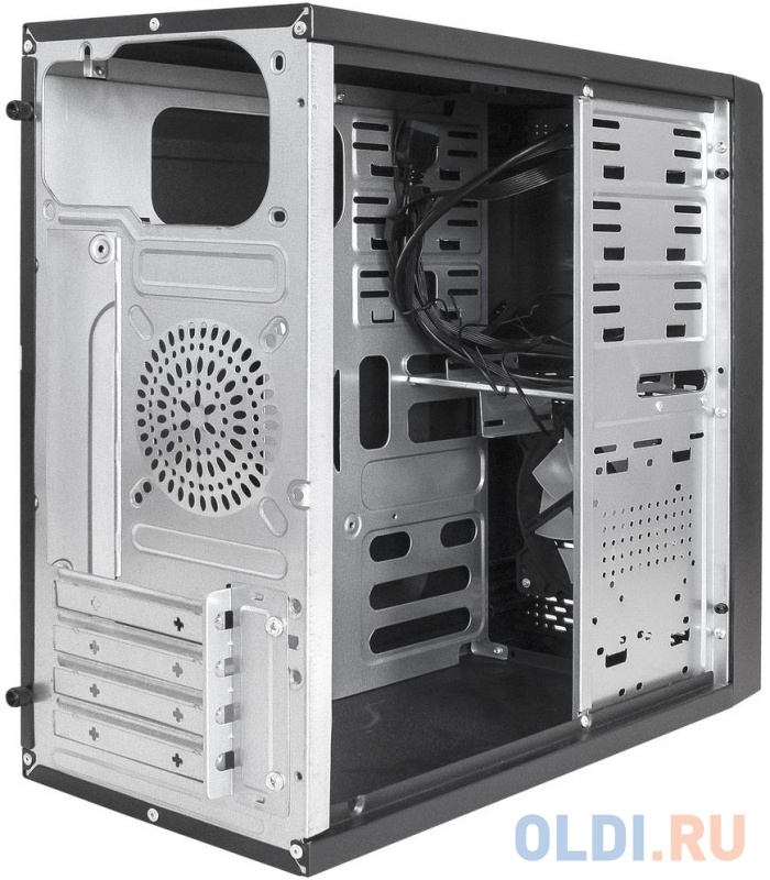 Корпус Minitower ExeGate mEVO-7807-NPX450 (mATX, БП 450NPX 12см, 1*USB+1*USB3.0, черный 1x12см с RGB подсветкой) фото