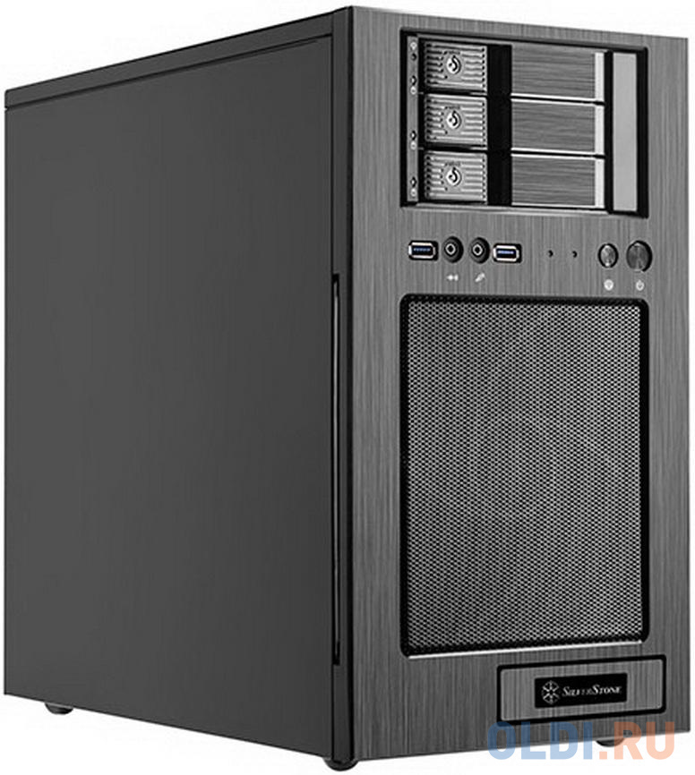 SST-CS330B Case Storage Micro-ATX Tower Computer Case, support 7x 3.5  or 2.5  Hot-Swap HDD Bays + 1x 3,5  or 2,5 , black internal and black outside
