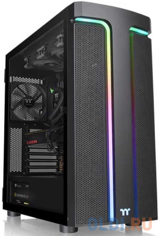 Case Tt H590 TG ARGB  [CA-1X4-00M1WN-00]  E-ATX / win / black / no PSU / Tempered Glass agos ultra tg4 e atx 4pcs argb 120x120x25mm fans pre installed type c usb3 0 port 4 0mm tempered glass with hinge design 3 5 hddx2 2 5 ssd hd