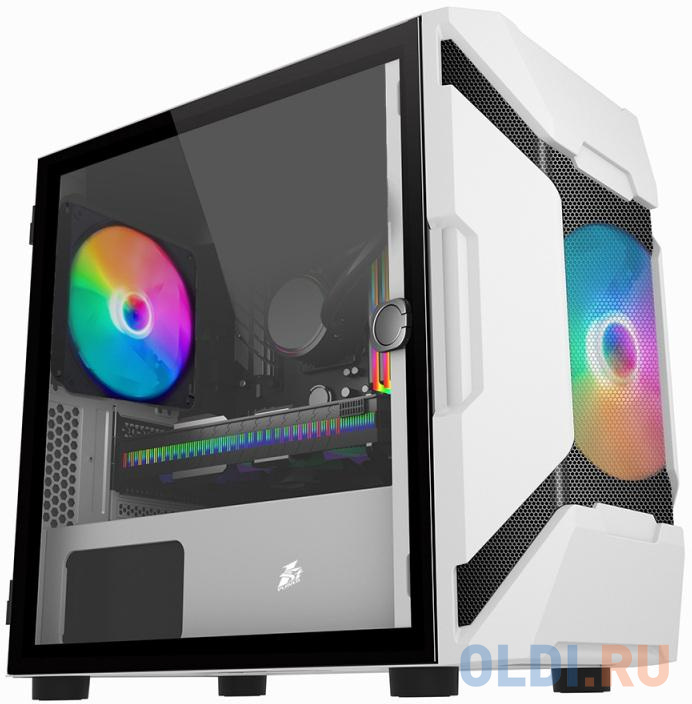 Корпус microATX 1stPlayer DK D3-A Без БП белый фото