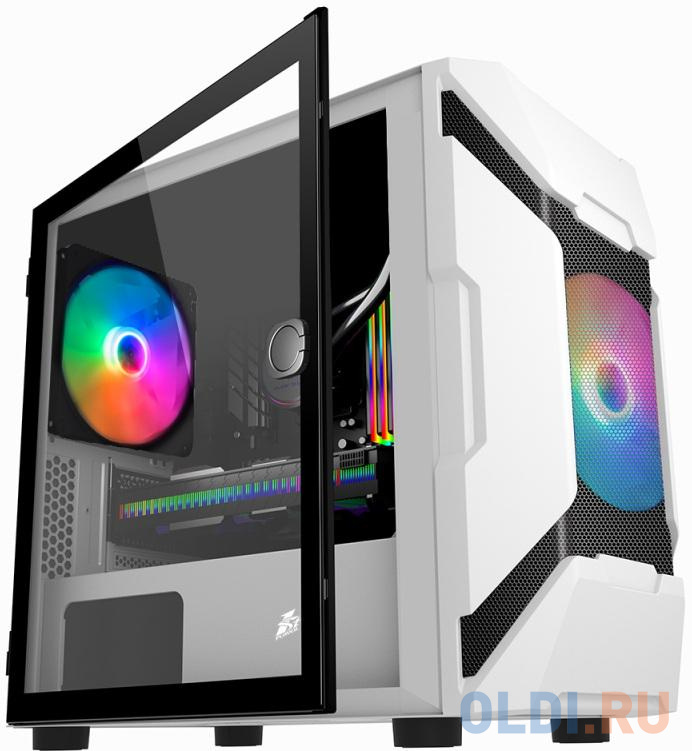 Корпус microATX 1stPlayer DK D3-A Без БП белый фото