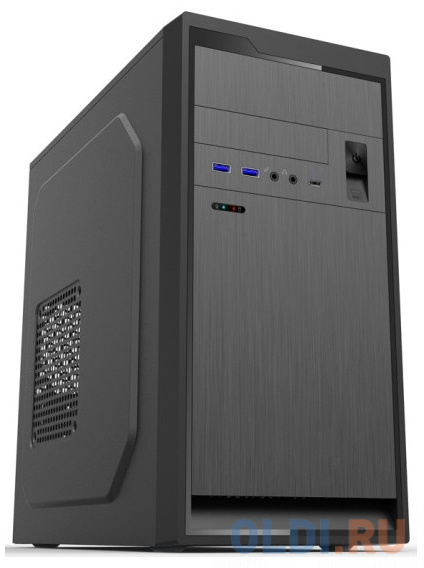 Корпус microATX Powerman PMP-450ATX 450 Вт чёрный корпус microatx powercase z3b mesh без бп чёрный