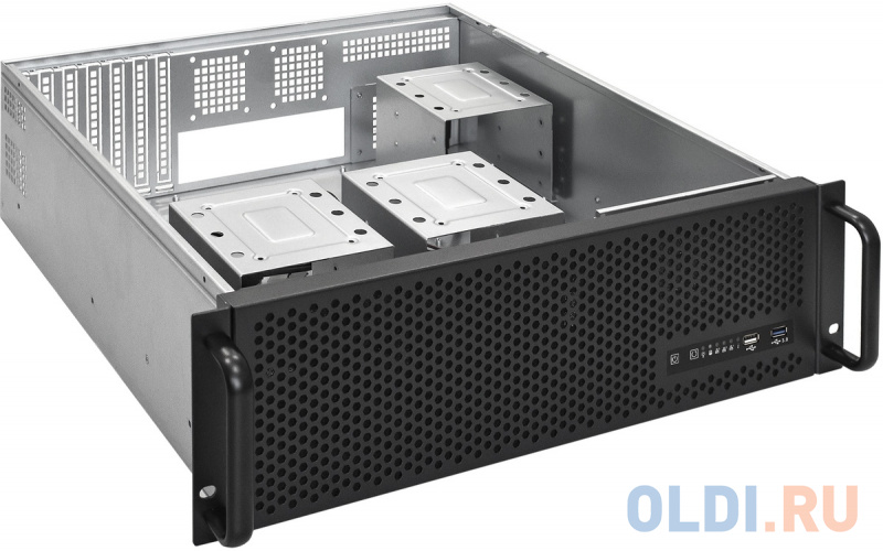 Серверный корпус ExeGate Pro 3U450-09 <RM 19", высота 3U, глубина 450, БП 800RADS, USB> фото
