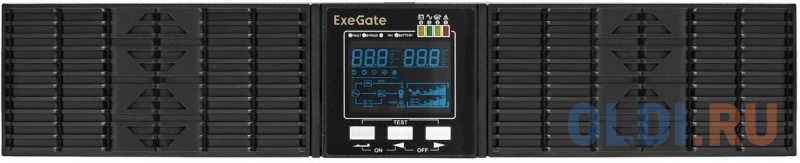 ИБП On-line ExeGate PowerExpert ULS-2000.LCD.AVR.6C13.USB.RS232.SNMP.2U <2000VA/2000W, On-Line, PF=1, LCD, 6*C13, RS232, USB, SNMP-slot, Rackmount фото