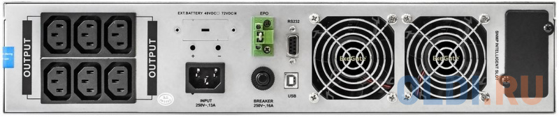 ИБП On-line ExeGate PowerExpert ULS-2000.LCD.AVR.6C13.USB.RS232.SNMP.2U <2000VA/2000W, On-Line, PF=1, LCD, 6*C13, RS232, USB, SNMP-slot, Rackmount фото
